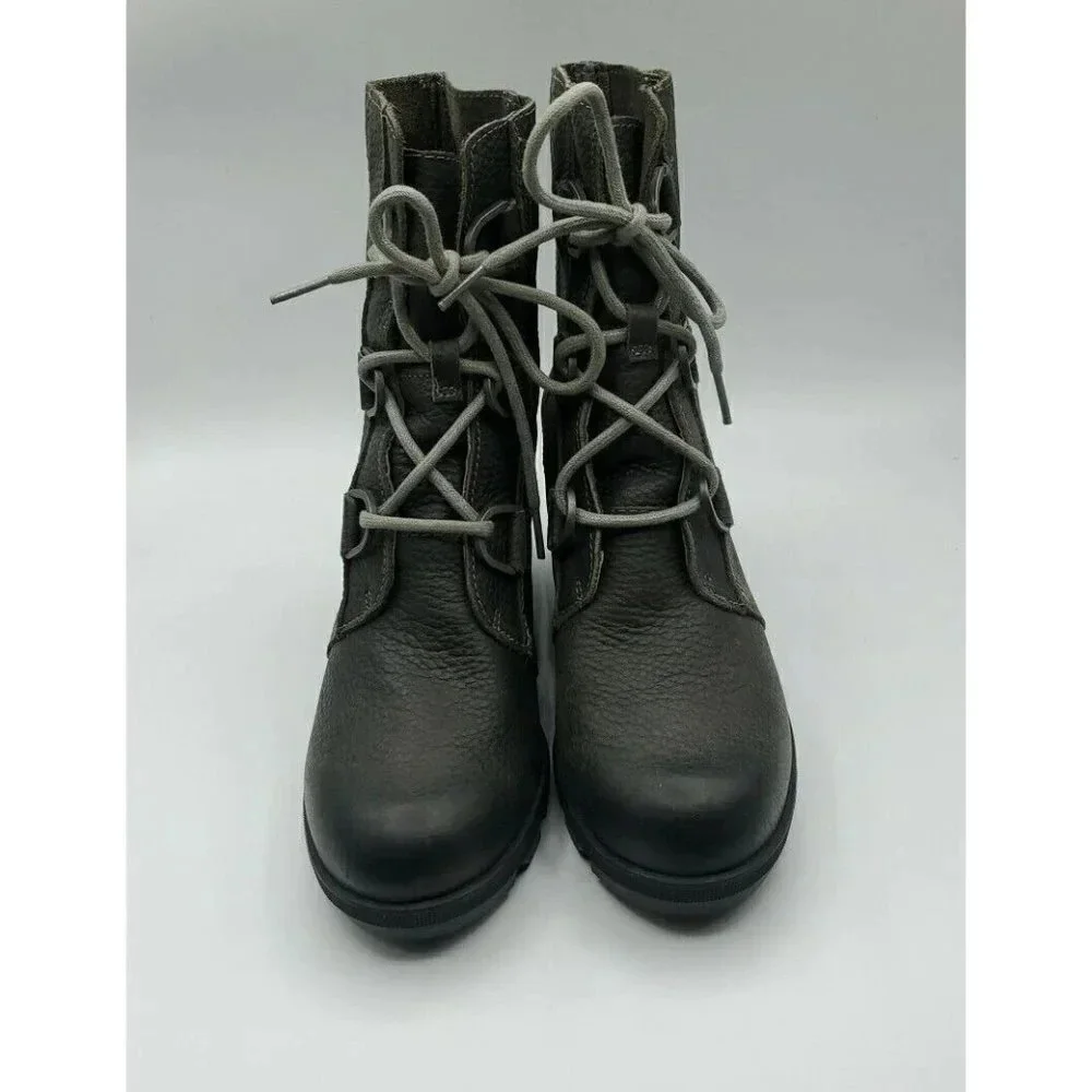 Sorel Joan of Arctic Wedge ii Waterproof Bootie #NL3491-052 in Quarry Size 7 - Picture 2 of 9